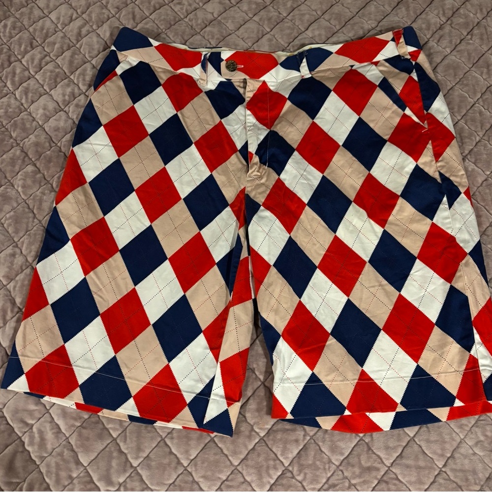 Loudmouth Golf Argyle Print Shorts